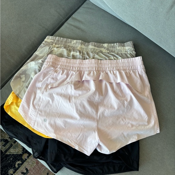 Athleta Women's Athletic Shorts Set - Pink, Gray, Yellow, Black (4 sets) - Picture 2 of 4